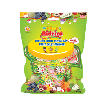 High Quality Fruit Jelly 960 Gram Bidrico Brand Iso Halal Haccp Jelly Flavor Fruit Packed In Pouch Vietnam Manufacturer 7