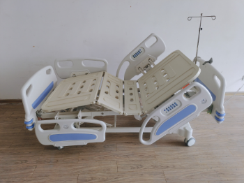 Five Functions Blue Electric Bed Factory Price Hospital New Design Patient Examination Bed Medical Surgery Hospital Equipment 3