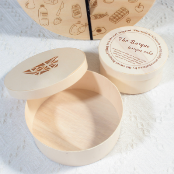 Bakery Wooden High Quality Biodegradable For Food Packaging Cheese Cake Takpak Brand Customized Logo China Manufacturer 4