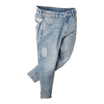 Flare Jeans Men Good Quality Breathable Low MOQ ODM Service In-Stock Items 100% Cotton Zipper Fly Vietnam Manufacturer