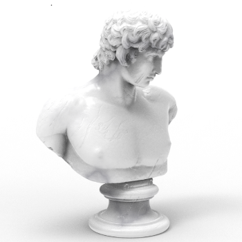 Special Item Portrait of Antinous Greek Statue Natural Marble Stone OEM ODM Packed Styrofoam Box Vietnam Manufacturer 4