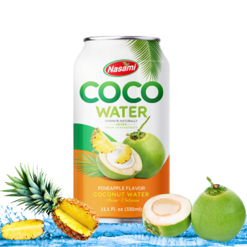 Rich Nutrition Coconut Water Pineapple Flavor Good Taste Nasami Brand Coconut Water Manufacturer OEM ODM Service Made In Vietnam 1