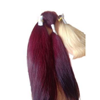 Human Bulk Hair Best Selling 100% Human Hair Virgin Raw Hair Machine Double Weft Genius Weft 6