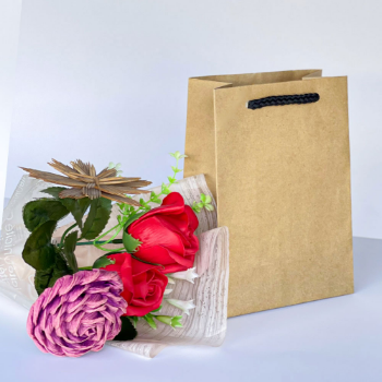 Kraft Paper Bag Hot Selling Eco-Friendly Shopping Accessories Brown Kraft Paper Customized Logo Made In Vietnam Manufacturer 4