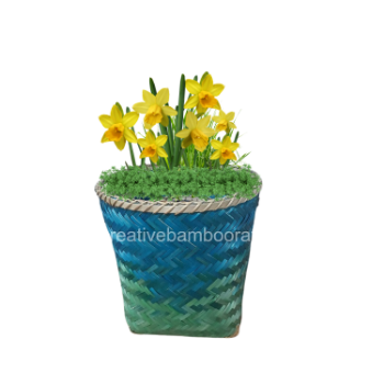 Eco Friendly Rattan Basket Storage Basket Wholesale Under Shelf For Home Decoration Flower Plant Pot Indoor 2