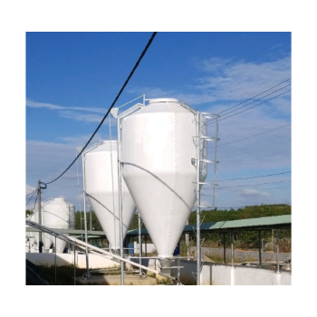 High Quality 7.5 tons Composite silo includes weighing system, bran conveying system, control cabinet Made In Vietnam 1