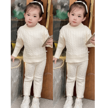 Clothes For Kids Girls Wholesale 100% Wool Woolen Set New Fashion Each One In Opp Bag Vietnam Manufacturer 15