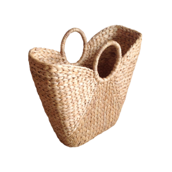 High Quality Water Hyacinth Handbags Fishbone Weaving Tightly Into Butterfly Shape Natural Color Unique And Trendy Style 2