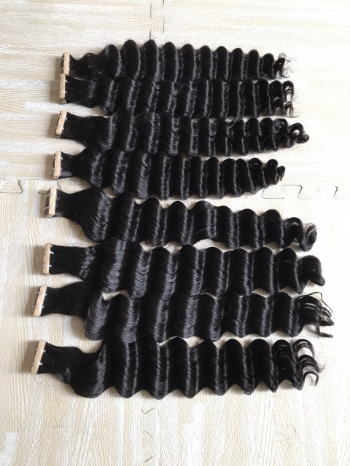 Mini Tape In Real Human Hair Extensions Fast Delivery 100% Human Hair Virgin Remy Hair Extensions Machine Double Weft 1