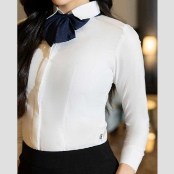 Elegant Long-Sleeve White Dress Shirt for Women Use For Daily Wear School Or Office Elegance and Lightweight And Airy Comfort 6