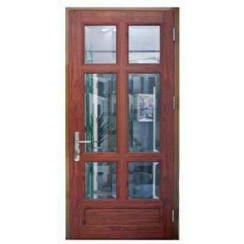 Exterior Modern Wood Double Door Designs With Natural Finished Wood Frames Classic Door Villa Wooden Furniture Solid Wholesale