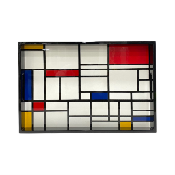 Lacquer With Red Blue And Yellow Tray Mondrian - Composition 45x30cm Halinhthu Casa Fast Delivery Vietnam Manufacturer 8