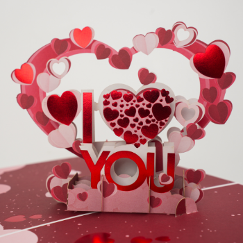 Holiday I Love You Card 3D Pop Up Unique Design Whole Unique Offset Printing Best Choice Good Price Customized From Vietnam 3