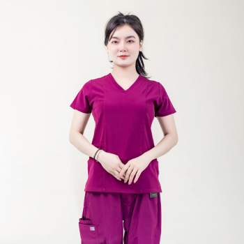 Scrubs Uniforms Medical Scrubs Good Quality Set Well-priced WRAP Polybag Made in Vietnam Manufacturer 1