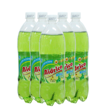 Fast Delivery Carbonated Soft Drink Apple Flavour 1.25L Bidrico Brand Iso Halal Haccp Beverage Packed In Bottle 6