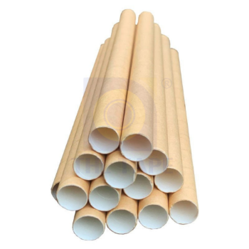Low MOQ Kraft Paper Brown Cardboard Cylinder Mailing Paper Tubes Use For Express Packaging Made In Vietnam 2