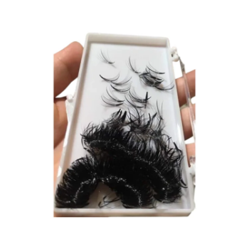 Custom Trays Sharp Long Stem Handmade Lash Extensions Coloured Promade Fans Loose Lashes Made in Vietnam Manufacturer  1