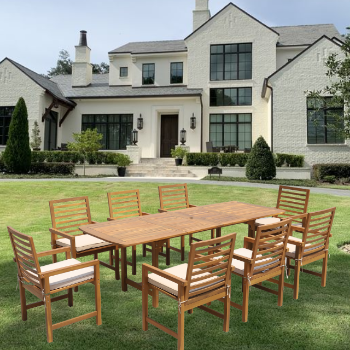 High Quality Garden Dining Table Sets Outdoor Furniture Modern Style Factory Price Patio Furniture Vietnam Manufacturer 5