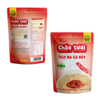 Ready To Eat Porridge High Specification No Preservatives Ready To Eat ISO VIETGAP HACCP Pack In Bag From Vietnam Manufacturer 1