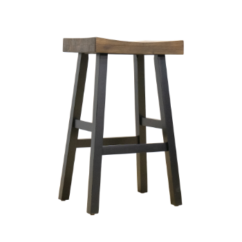 Wooden Counter Stool Rubber Wood Acacia Wood Destructive Coloration+ Black Modern Kitchen/ Dining 5-Layer Cartons From Vietnam 4