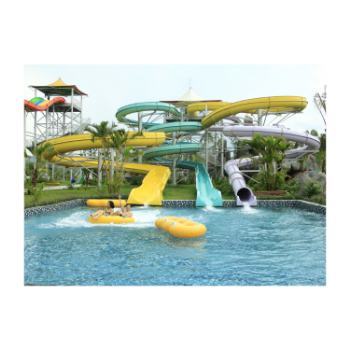 Pool Water Slide Good Price Eco-Friendly Materials Using For Water Park ISO Packing In Carton Made in Asian Manufacturer 7