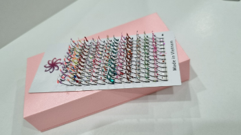 Cheap Price Eyelashes Full Strip Eyelashes Glitter Impressive No Irritation Using For Eye Makeup Different Colors Packaging Tray   8