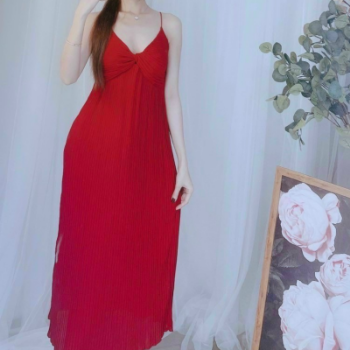 Midi Dresses Women Elegant Casual Comfortable 100% Linen Fashion Washable Each One In Poly Bag Vietnam Manufacturer 7