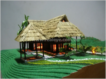 Architecture Model High Quality 3D Model Design Using For Real Estate Display Packed In Strong Wooden Cases