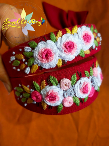 Embroidery Ribbons Hair Accessories Colorful Headband Good Price Top Favorite Product Bow Hairbands For Girls Lovely Pattern 1