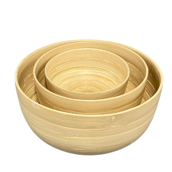 Low MOQ Handmade spun bamboo craft bowls ecofriendly healthcare Organic safe for health Homeware Crafts Made In Vietnam 5