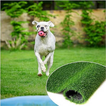 FresGard Rolling 6.5ftx16.5ftx0.7'' Artificial Turf Grass Outdoor Rugs Fake Grass Area Rugs  6