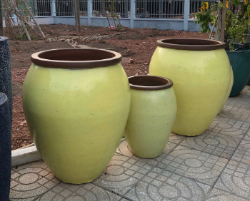 High Quality Vietnamese Large Glazed Flower Pots With The Modern Style By Ceramic 2