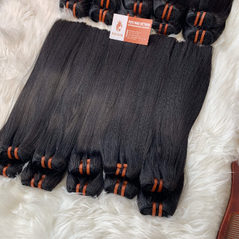 Machine Weft Long Bone Straight Natural Color Hair Extensions Bulk Sale Virgin Hair Beauty And Personal Care Made In Vietnam 4