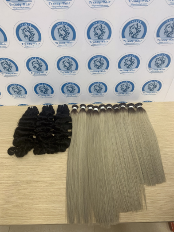 V Tip Hair Extensions Custom Service 100% Human Hair Virgin Raw Hair Machine Double Weft 7