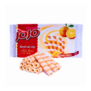 Wholesale Wafer Biscuit Production Line Orange JOJO High Quality Customized Packaging Ready To Export From Vietnam Manufacturer 1