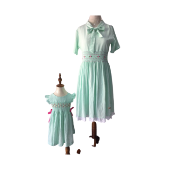 Mother & Baby Dress Set With Floral Pattern Family Matching Outfits Good Quality High Quality Family Matching Dresses 7