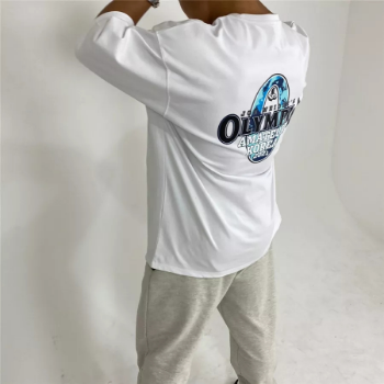 Long Sleeve Customized Logo T Shirt Fast Delivery O Neck Linen T-Shirt Customized Packaging Made In Vietnam Manufacturer 5