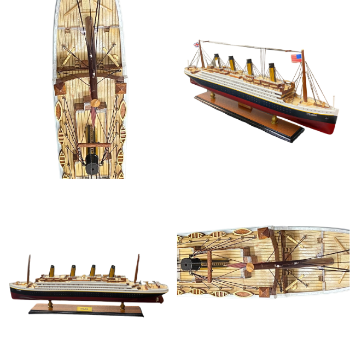 Factory Price High Quality Miniature Wooden Boat Manufacturer Craft OEM ODM Packed In Carton Made In Vietnam Natural Wood 5