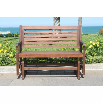 Factory Price Nantucket Glider Bench Wooden Patio Outdoor Wholesale Outdoor Luxury Furniture Garden Bench Wood Made In Vietnam 4