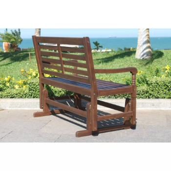 Factory Price Nantucket Glider Bench Wooden Patio Outdoor Wholesale Outdoor Luxury Furniture Garden Bench Wood Made In Vietnam 6