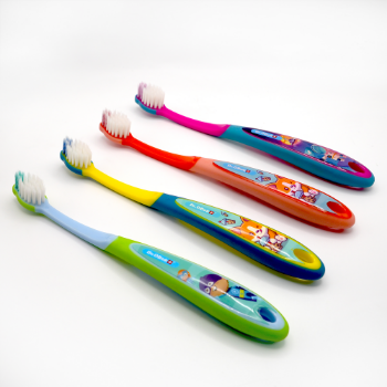 Soft Toothbrush Kids Travel Toothbrush Children Toothbrush Three Sided PET Finger Refillable Unique From Vietnam Manufacturer  2