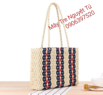 Vietnam Bags Travel Beach Woven Handbag Woven Shoulder Bag Beach Bag Crochet Knit Purse for Women Girl  From Manufacturer Vietnam 3