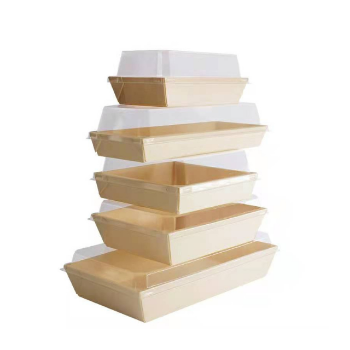 Biodegradable Wooden Takeaway Food Containers DIY Storage Boxes High Quality Square Wood Box Takpak Brand Customized Service 1