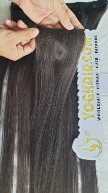 Remy Hair Color Custom Service 100% Human Vietnamese Virgin Raw Machine Double Weft Hair In Vietnam 3