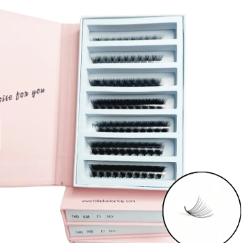 Ultra Speed 12D Custom Logo Lashes Free Sample Natural Long Eyelash Extensions Korean Black Cross OEM Customized Long Type 6