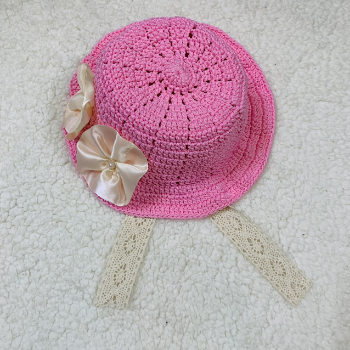 Cotton Bucket Hat Crochet Hat For Baby Girls Fast Delivery Top Favorite Product Soft Yarn Pretty Pattern Packing In Polybag 4