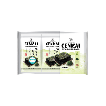 Roasted Seaweed Snack Green 12G Good Price Delicious Ready To Eat Dried Packed In Bag From Vietnam Manufacturer
