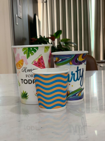 Paper Cups With Printed (9 OZ - 220 Ml) Cups Paper Good Choice Disposable Customized Packing Size & Logo Carton Box Factory 3