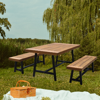 Picnic Set High Quality Garden Dining Table Sets Outdoor Furniture Modern Style Factory Price Vietnam Manufacturer 5