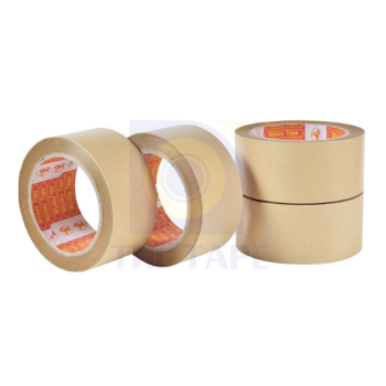 Eco-friendly Gummed Packaging water activated Kraft Paper Tape Adhesive Tape Use for Packing Cartons Made In Vietnam 4